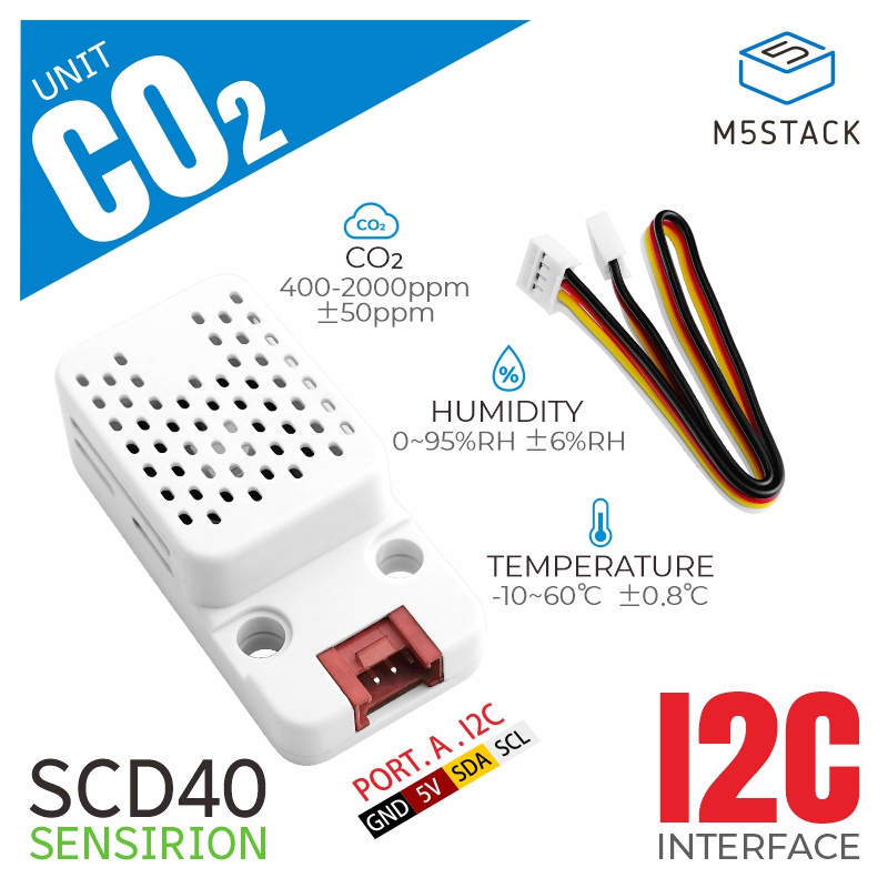 M5Stack - M5Stack CO2 Unit with Temperature and