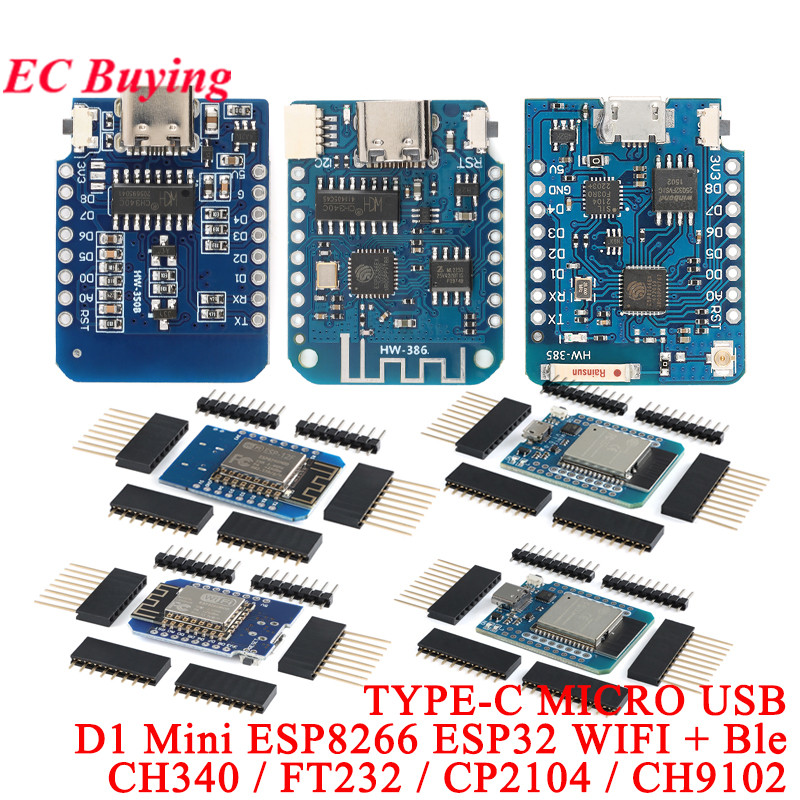 D1 Mini Pro - 10Pcs/1pc WeMos LOLIN D1 Mini PRO