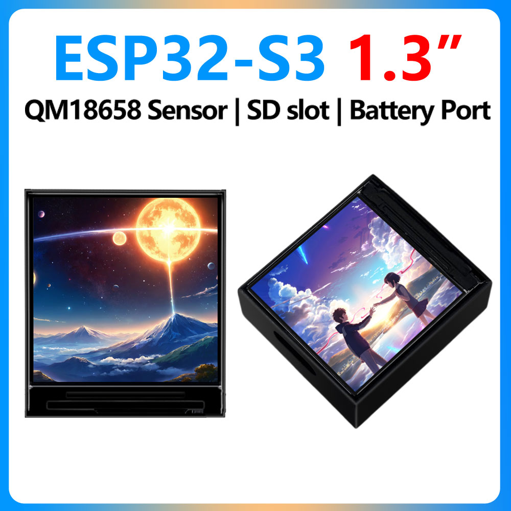 Lolin S3 - Waveshare ESP32-S3 1.3inch LCD Mini TV