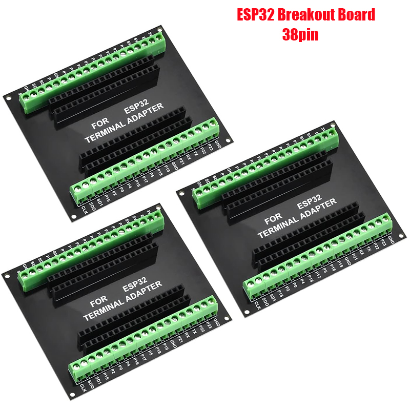 Nodemcu 32S - 3pcs 38PIN ESP32 Breakout Board, Aideepen