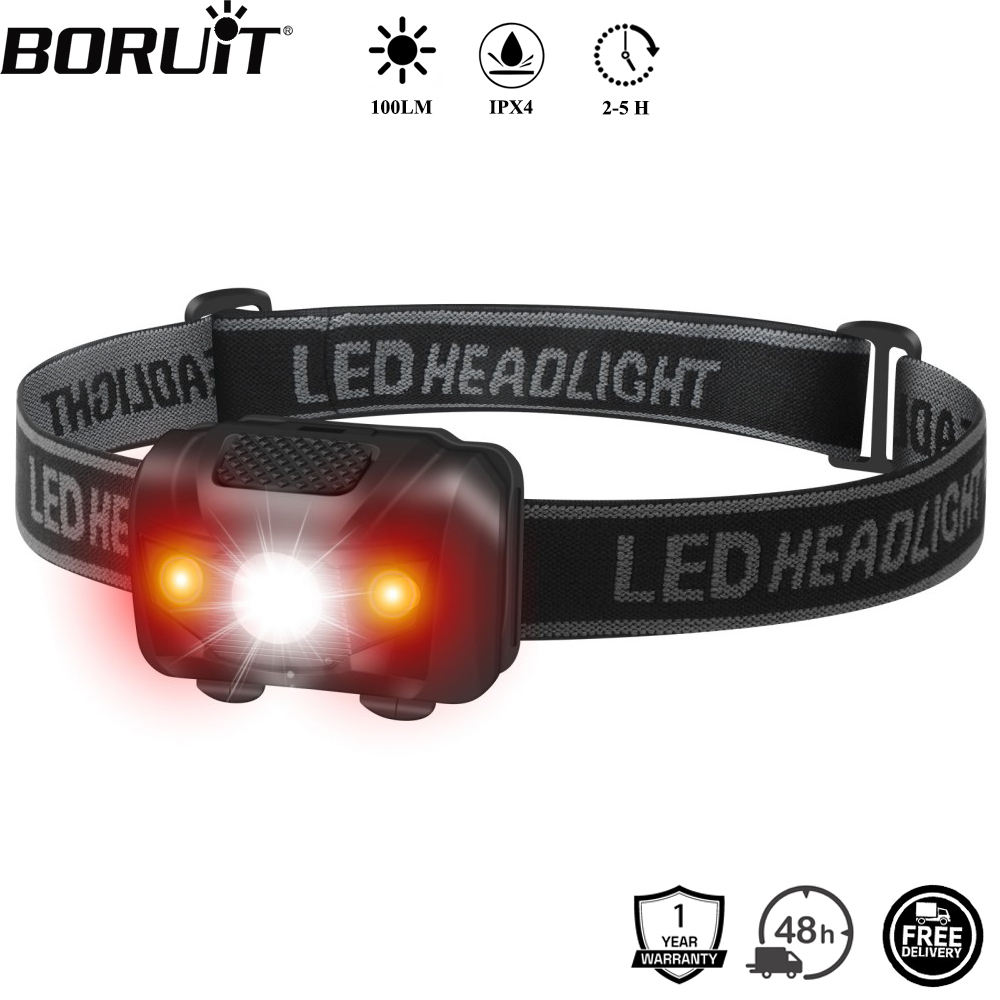 Lolin D32 - BORUiT 3W Mini LED Headlamp 4-Mode