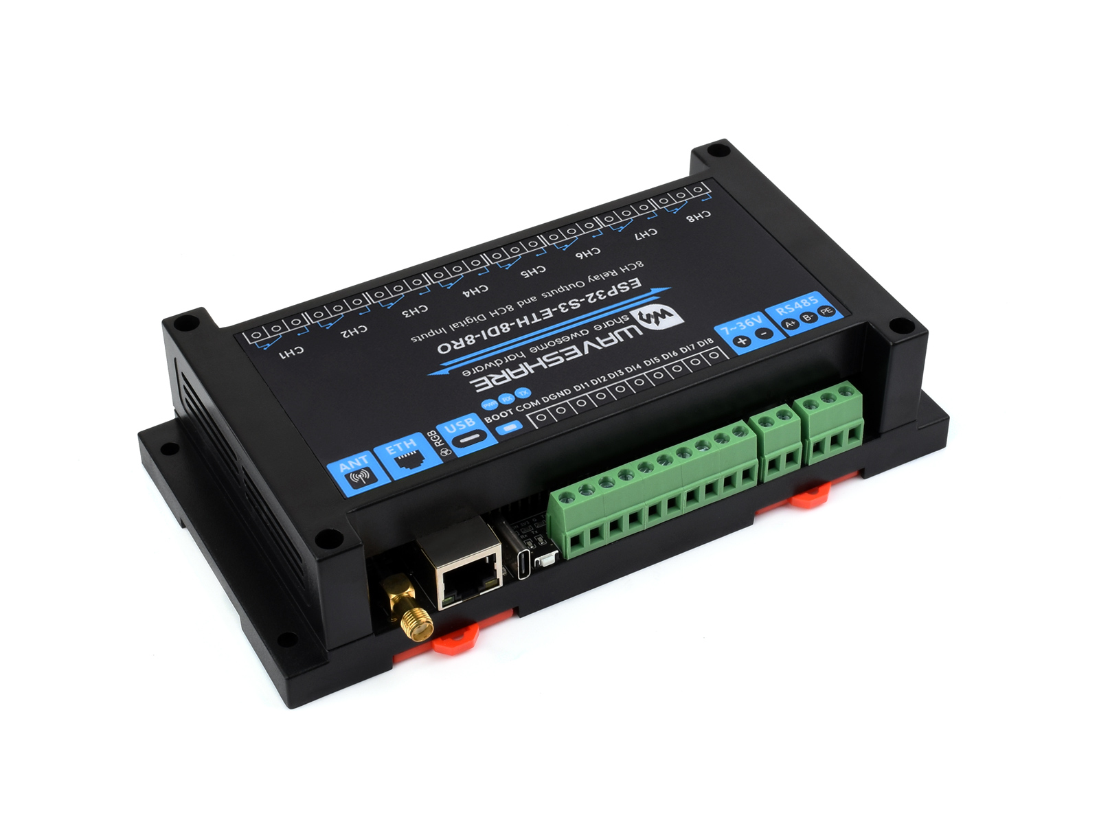 Waveshare Industrial 8-Channel - Waveshare Esp32 ulasan dan harga