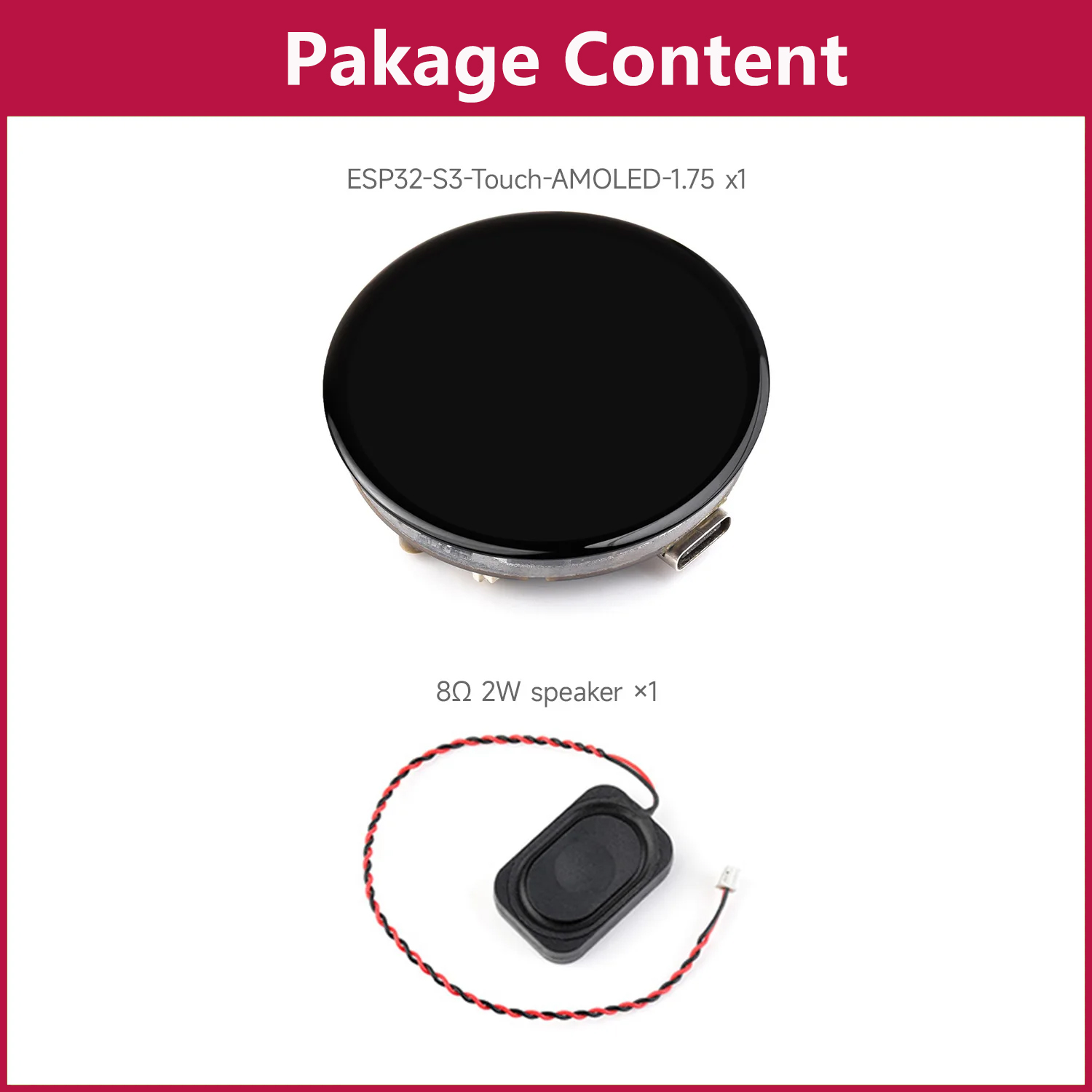 Waveshare ESP32-S3 1.75inch AM - Lolin S3 ulasan dan harga