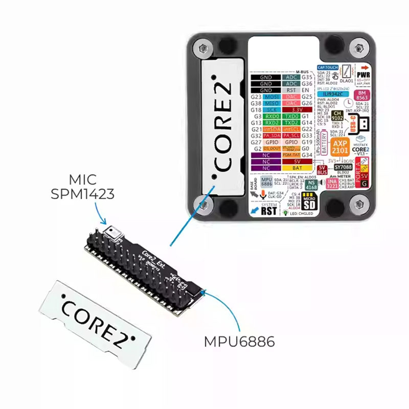 ABZW For M5stack Core2 V1.1 ES - M5Stack Core2 ulasan dan harga