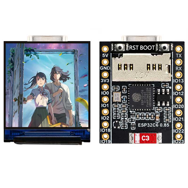 ESP32 C6 0.85 Inch 128X128 IPS - Doit Esp32 ulasan dan harga