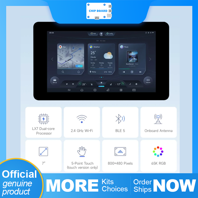 Waveshare ESP32-S3 7-inch capa - Lolin S3 ulasan dan harga