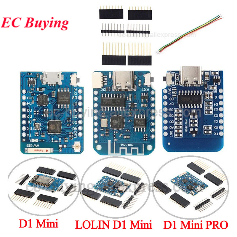 10Pcs/1pc WeMos LOLIN D1 Mini  - D1 Mini Pro ulasan dan harga