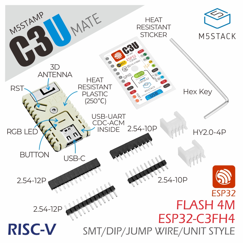 M5Stack Official M5Stamp C3U M - M5Stack Core2 ulasan dan harga