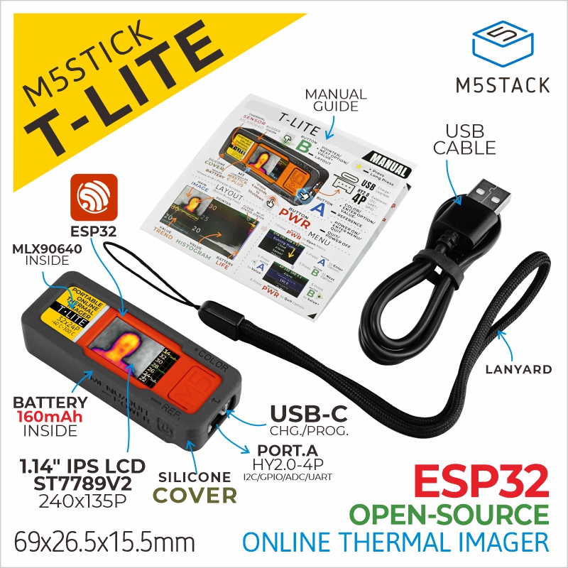 M5Stack Official M5stick T-Lit - M5Stack Core2 ulasan dan harga