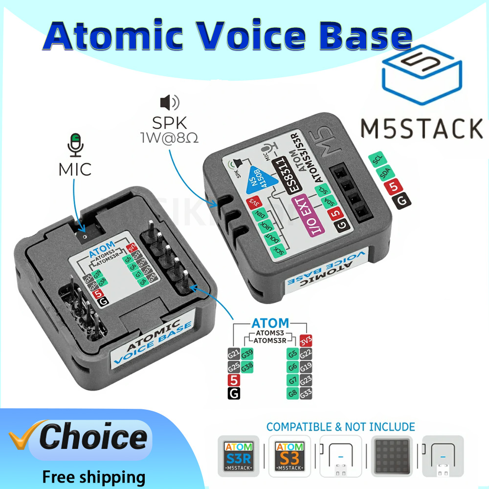 M5Stack Atomic Voice Base ES83 - M5Stack ulasan dan harga