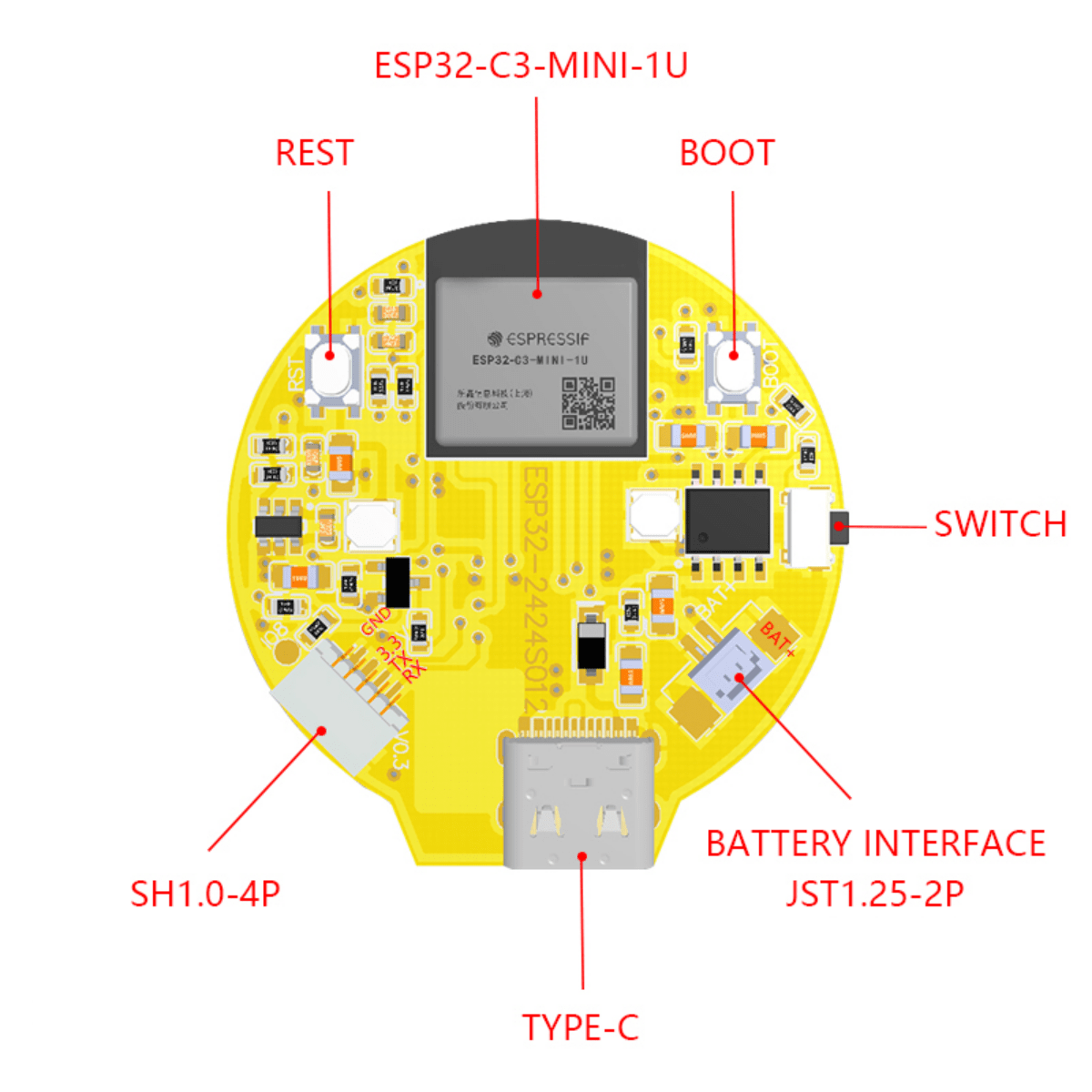ESP32-C3 1.28 Inch Round Displ - Ttgo T Watch ulasan dan harga