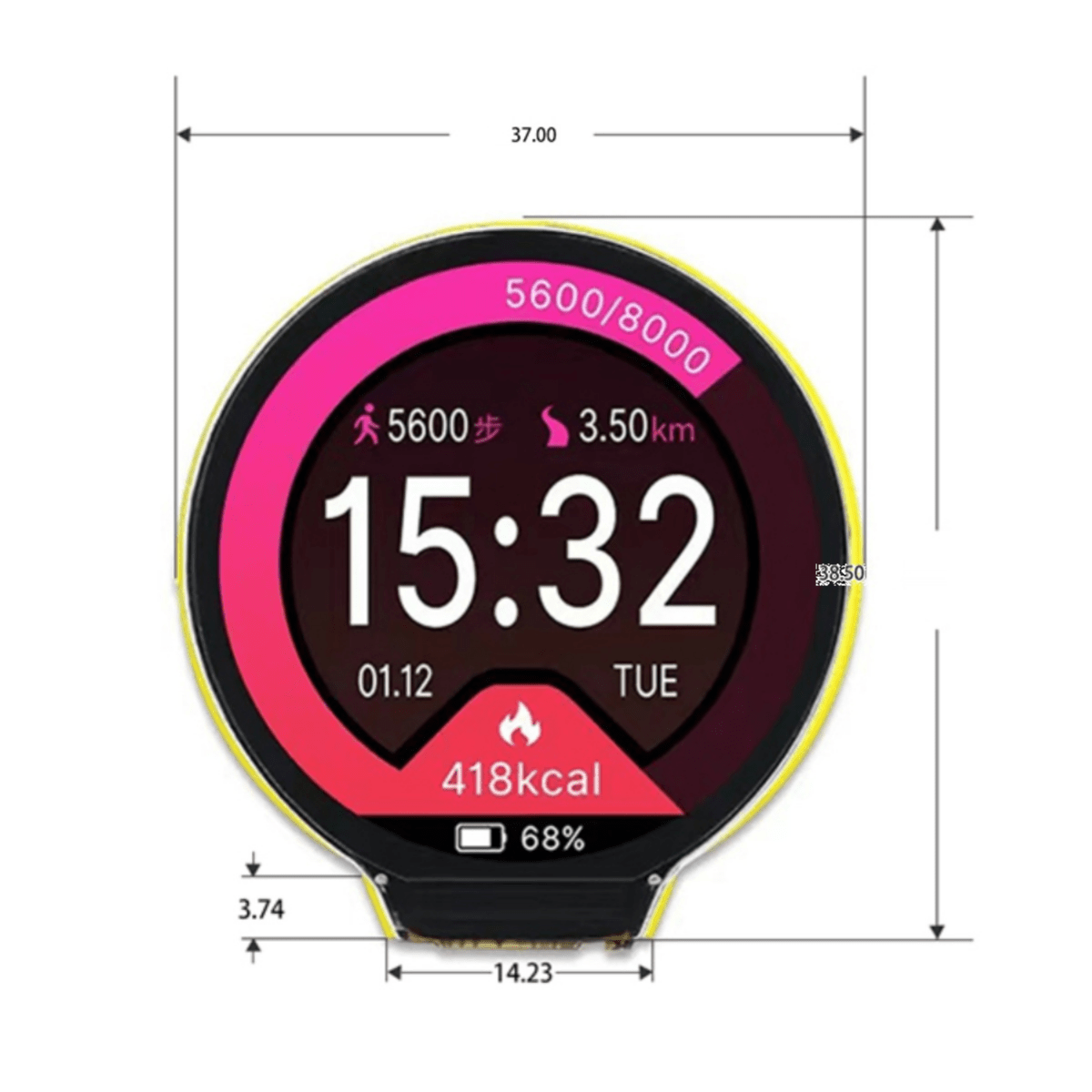 ESP32-C3 1.28 Inch Round Displ - Ttgo T Watch ulasan dan harga
