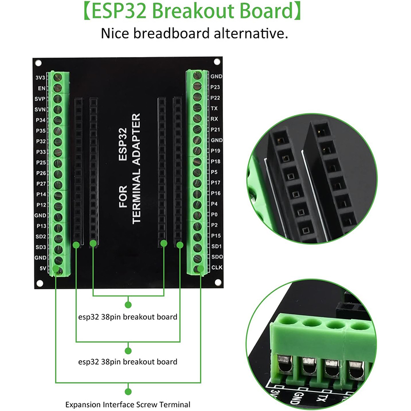 3pcs 38PIN ESP32 Breakout Boar - Nodemcu 32S ulasan dan harga