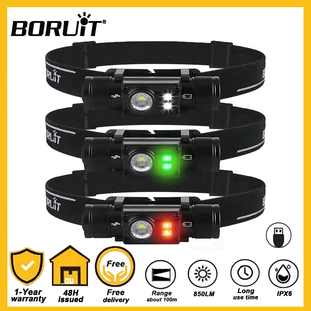 BORUiT HP500 LED Headlamp with - Lolin D32 ulasan dan harga