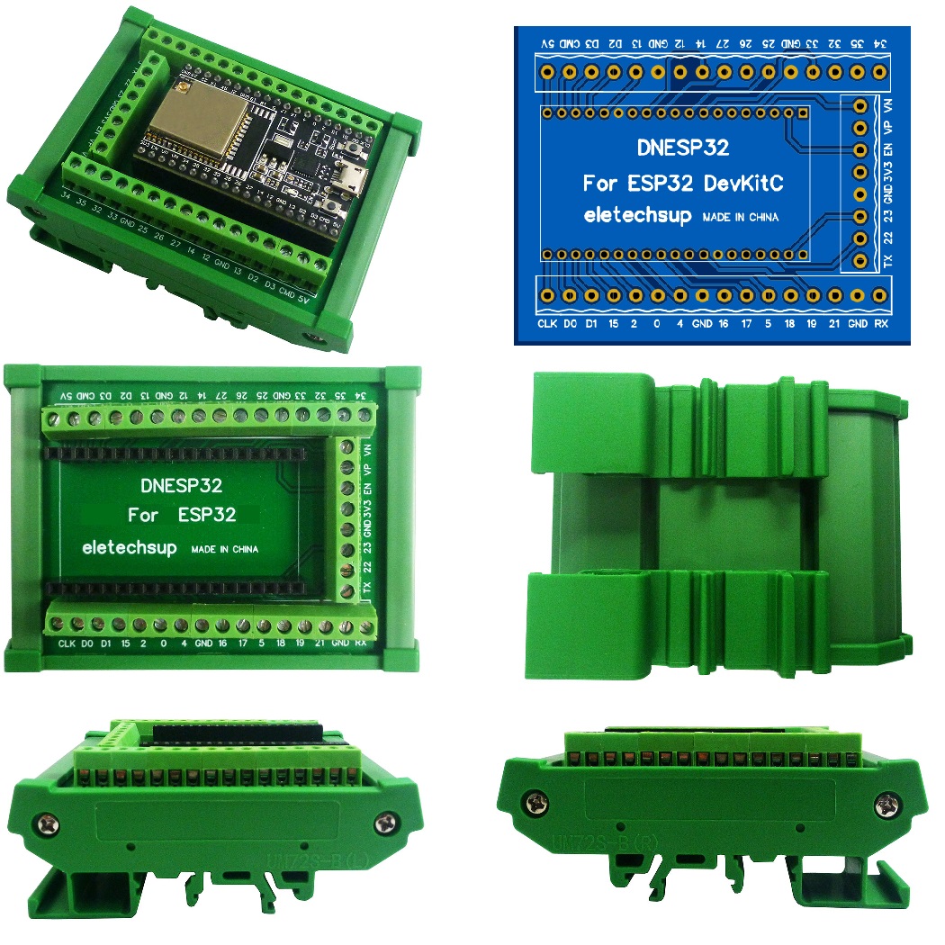 ESP32 DIN Rail Mount Screw Ter - Devkitc ulasan dan harga