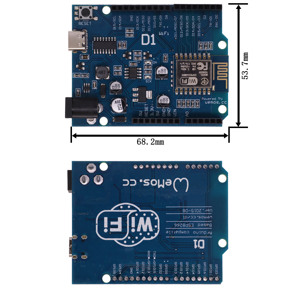 ESP-12E WeMos D1 R2 UNO R3 CH3 - Wemos D1 ulasan dan harga