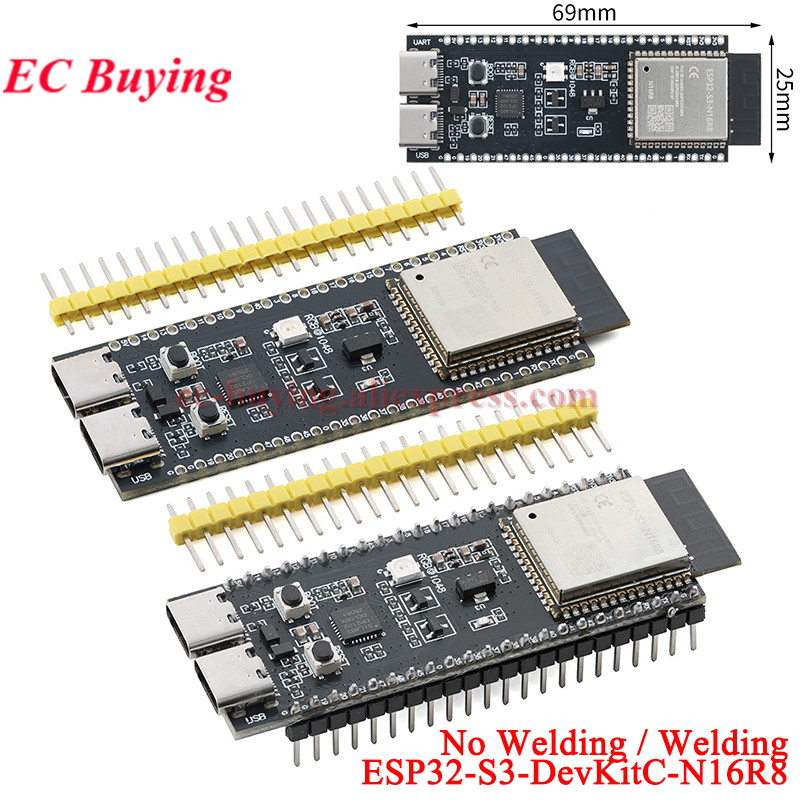 ESP32-S3-DevKitC-N16R8 ESP32S3 - Esp32 S3 Devkitc 1 ulasan dan harga