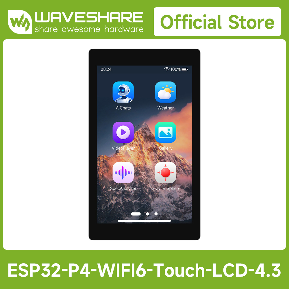 Waveshare ESP32-P4-WIFI6 4.3in - Waveshare Esp32 ulasan dan harga