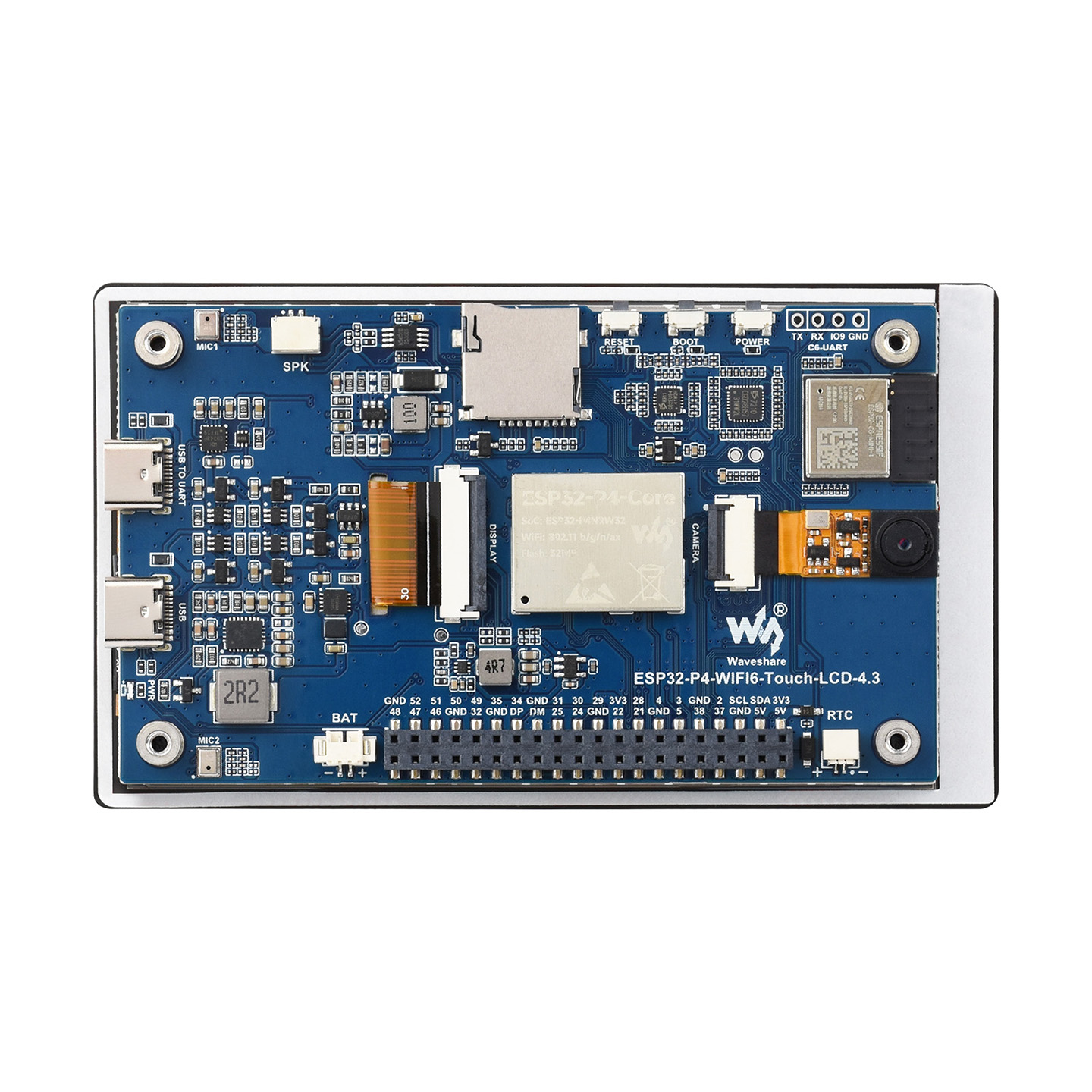 Waveshare ESP32-P4-WIFI6 4.3in - Waveshare Esp32 ulasan dan harga