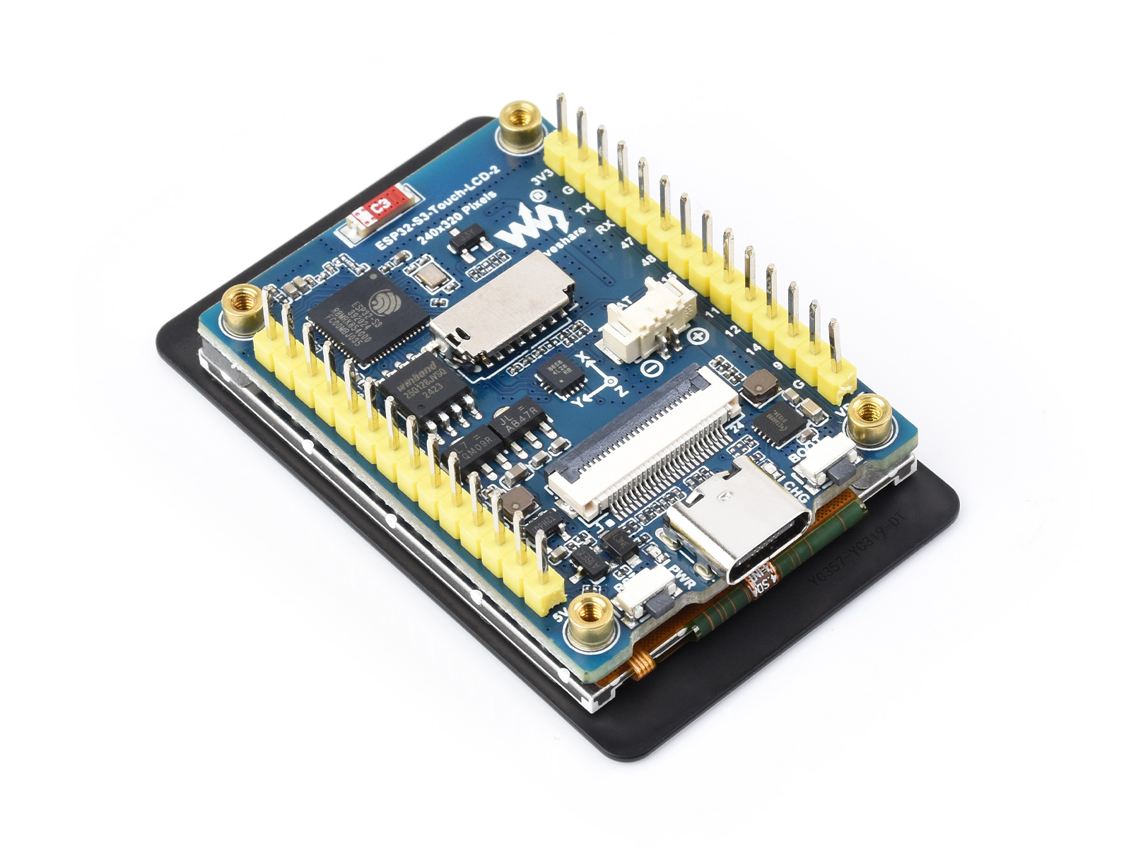 Waveshare ESP32-S3 2inch Capac - Waveshare Esp32 ulasan dan harga
