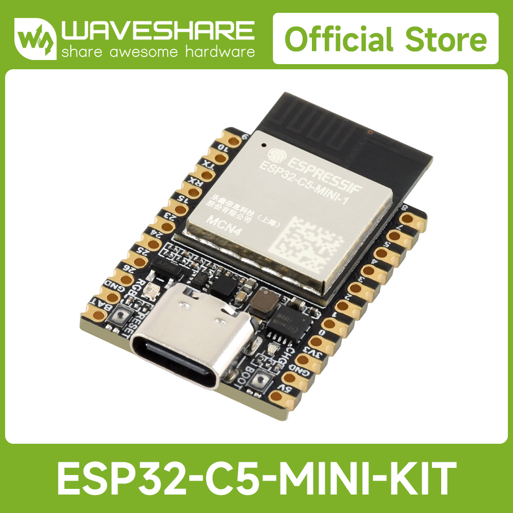 Waveshare ESP32-C5 Mini Dual-b - Waveshare Esp32 ulasan dan harga