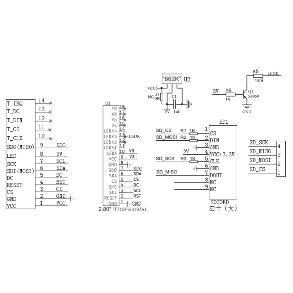 2.8 Inch TFT LCD Display Modul - Esp32 S3 Devkitc 1 ulasan dan harga