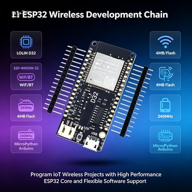 Wemos LOLIN D32 V1.0.0 ESP32 B - Lolin D32 ulasan dan harga