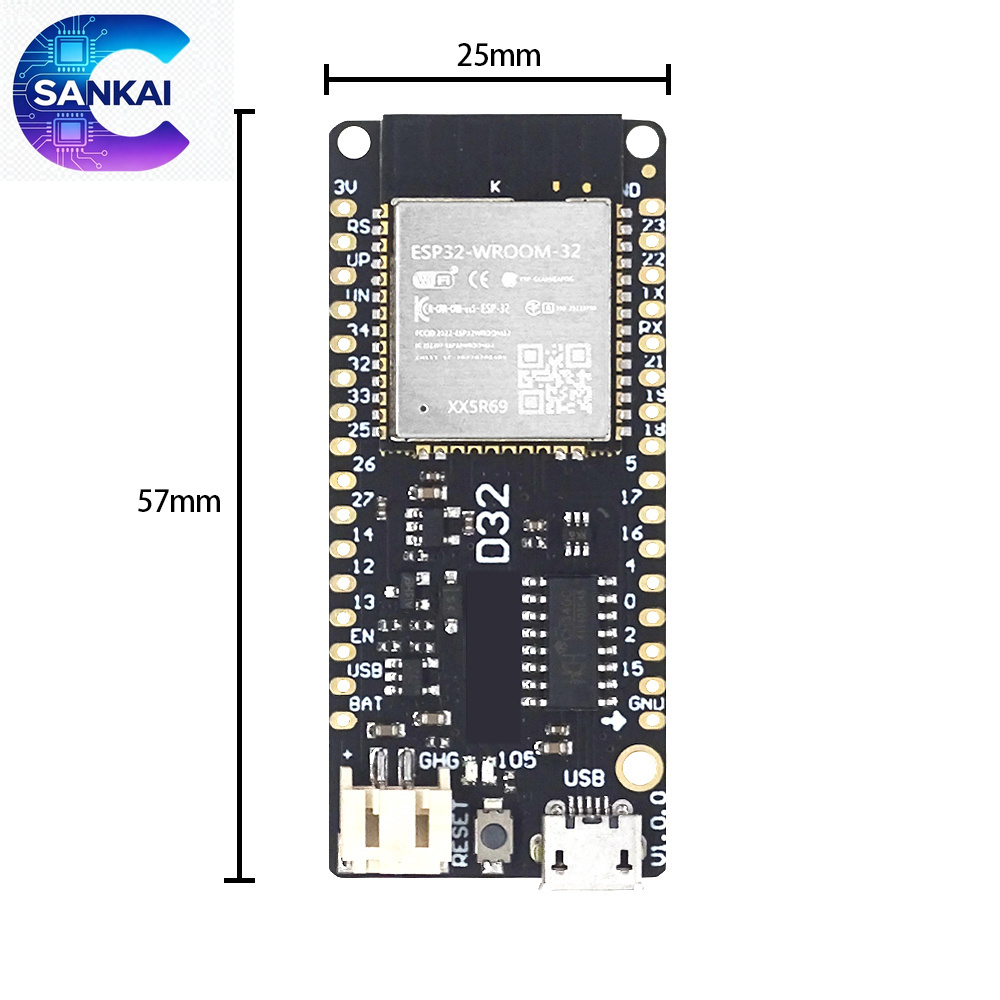 Wemos LOLIN D32 V1.0.0 ESP32 B - Lolin D32 ulasan dan harga