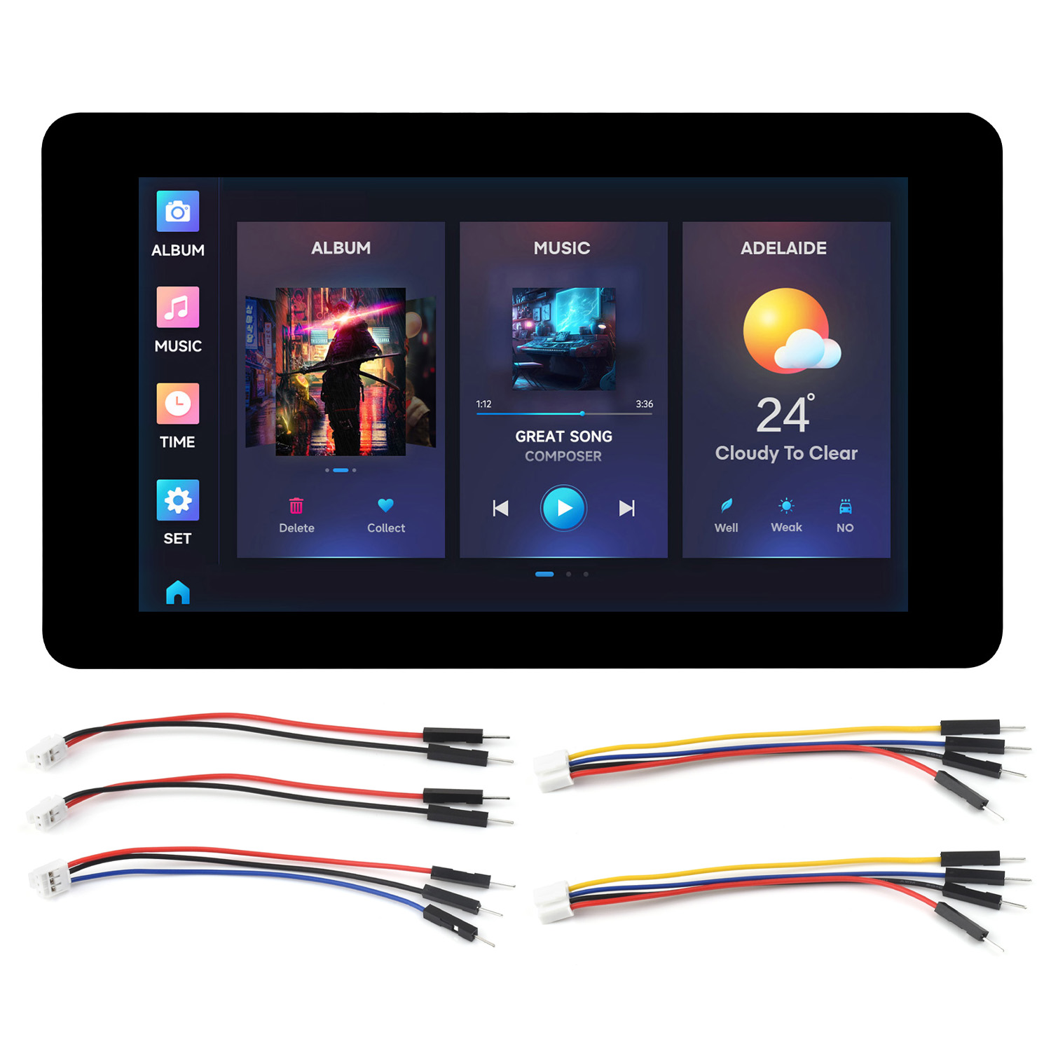 Waveshare ESP32-S3 7inch Capac - Lolin S3 ulasan dan harga